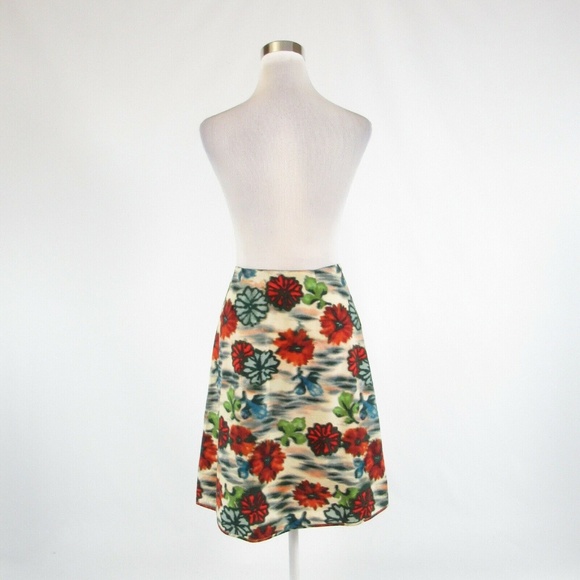 White red MALIPARMI pleated skirt IT40 6 - Picture 7 of 14